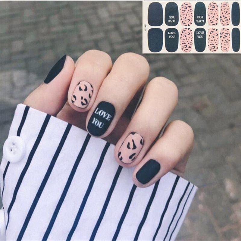 Nail Wraps Polish Decals Strips Golden Glitter 3D Adhesive Full Nail Art Stickers Manicure Kits Women Nail Decorations Accessories Metal Curve Stripe Lines Design Letter Nail Sticker Adhesive Decoration Template Nail Tool Decorations