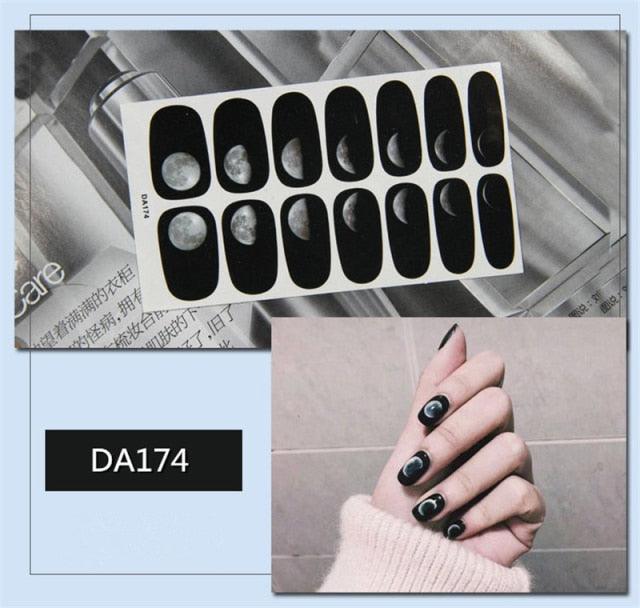 Nail Wraps Polish Decals Strips Golden Glitter 3D Adhesive Full Nail Art Stickers Manicure Kits Women Nail Decorations Accessories Metal Curve Stripe Lines Design Letter Nail Sticker Adhesive Decoration Template Nail Tool Decorations