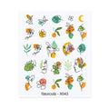 Nails Sticker Nail Art Decorations Flowers Leaves Decals Water Transfer Sliders Woman Face Fruit Foil Manicures Wraps  Water Transfer Nail Decals Sticker For Pretty Girl Self-Adhesive Nail Decals Designer Nail Stickers for Acrylic Decal