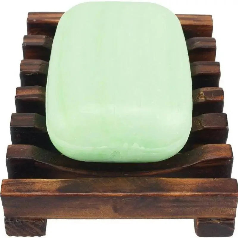 Natural Wooden Soap Dish Wood Soap Tray Holder Storage Soap Rack Plate Box Container For Bath Shower Plate Bathroom Wooden Soap Dish Soap Saver Holder Soap Tray for Bathroom Shower Rectangular Sink Drainer Hand Craft for Soap Sponges And More