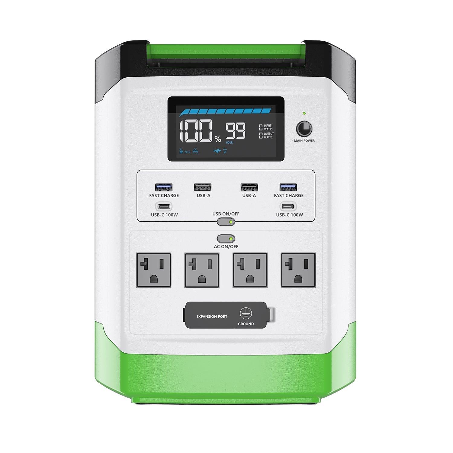 High Capacity Lithium 1800 Solar Generator and Transfer Switch