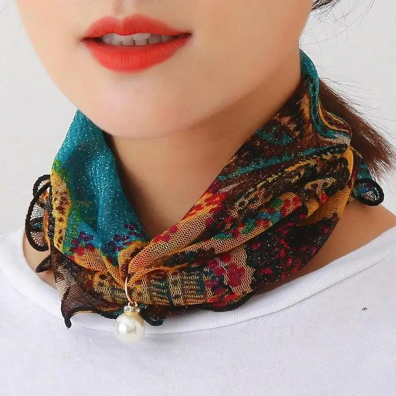 Neck Collars Fashion Scarves for Women And Girls Print Satin Silk Scarf Female Bandana Head Bib Scarfs For Ladies