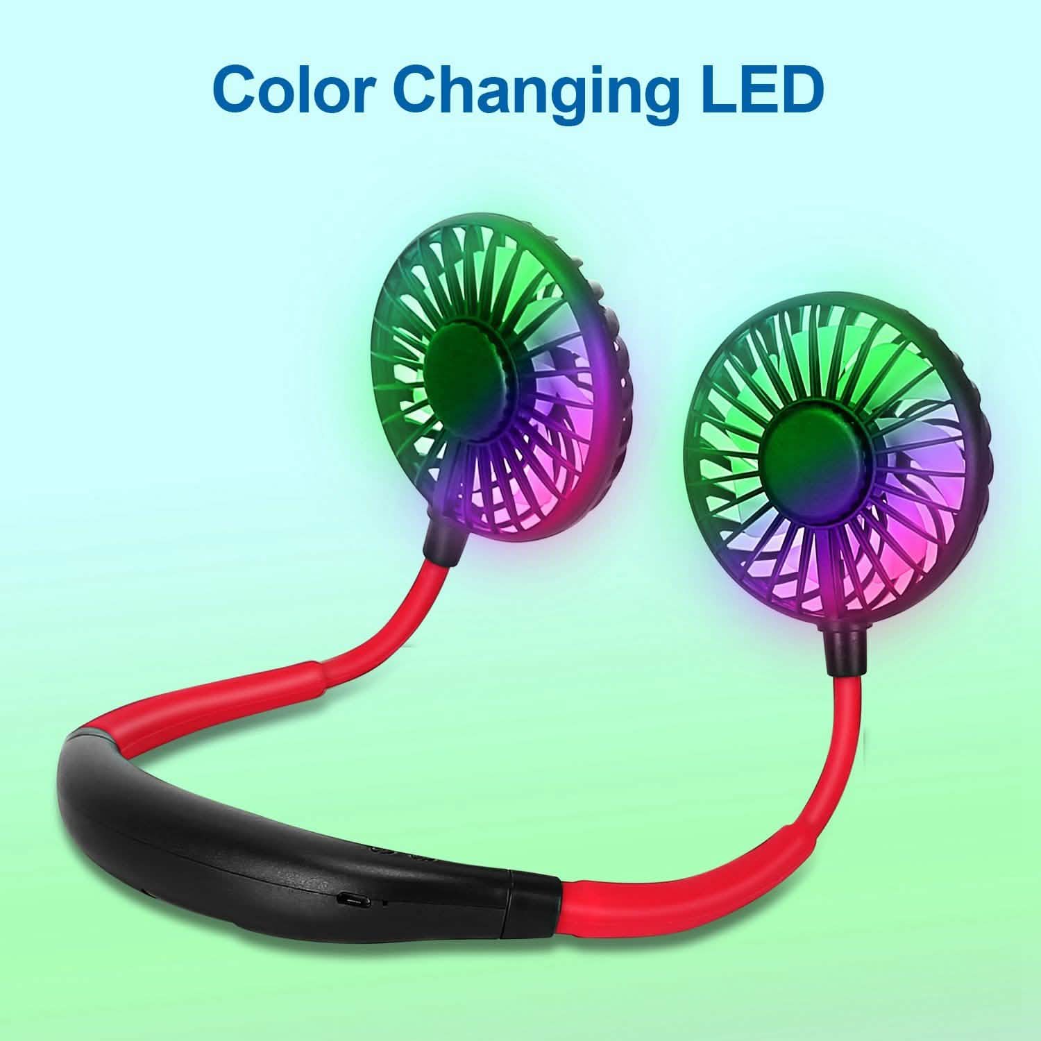 Neck Hanging Fan Hand Free Portable