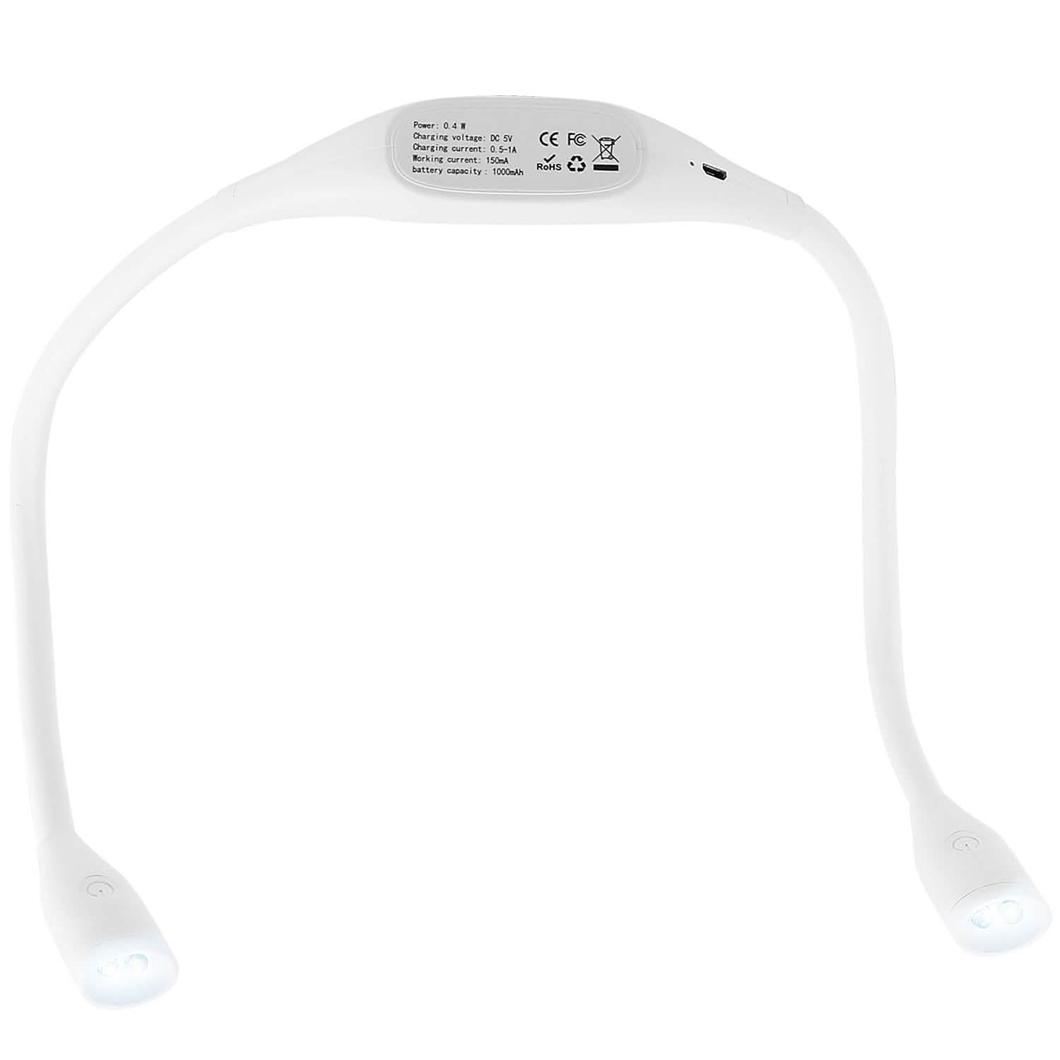 Neck Reading Light Rechargeable Book Bed Lamp