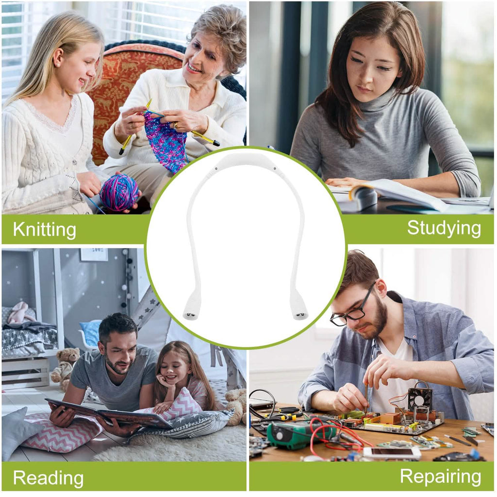 Neck Reading Light Rechargeable Book Bed Lamp