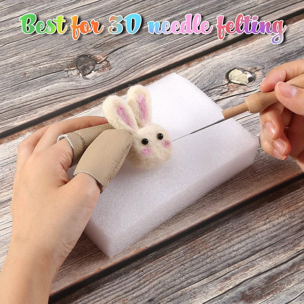 Needle Felting Kit with 24 Colors Wool