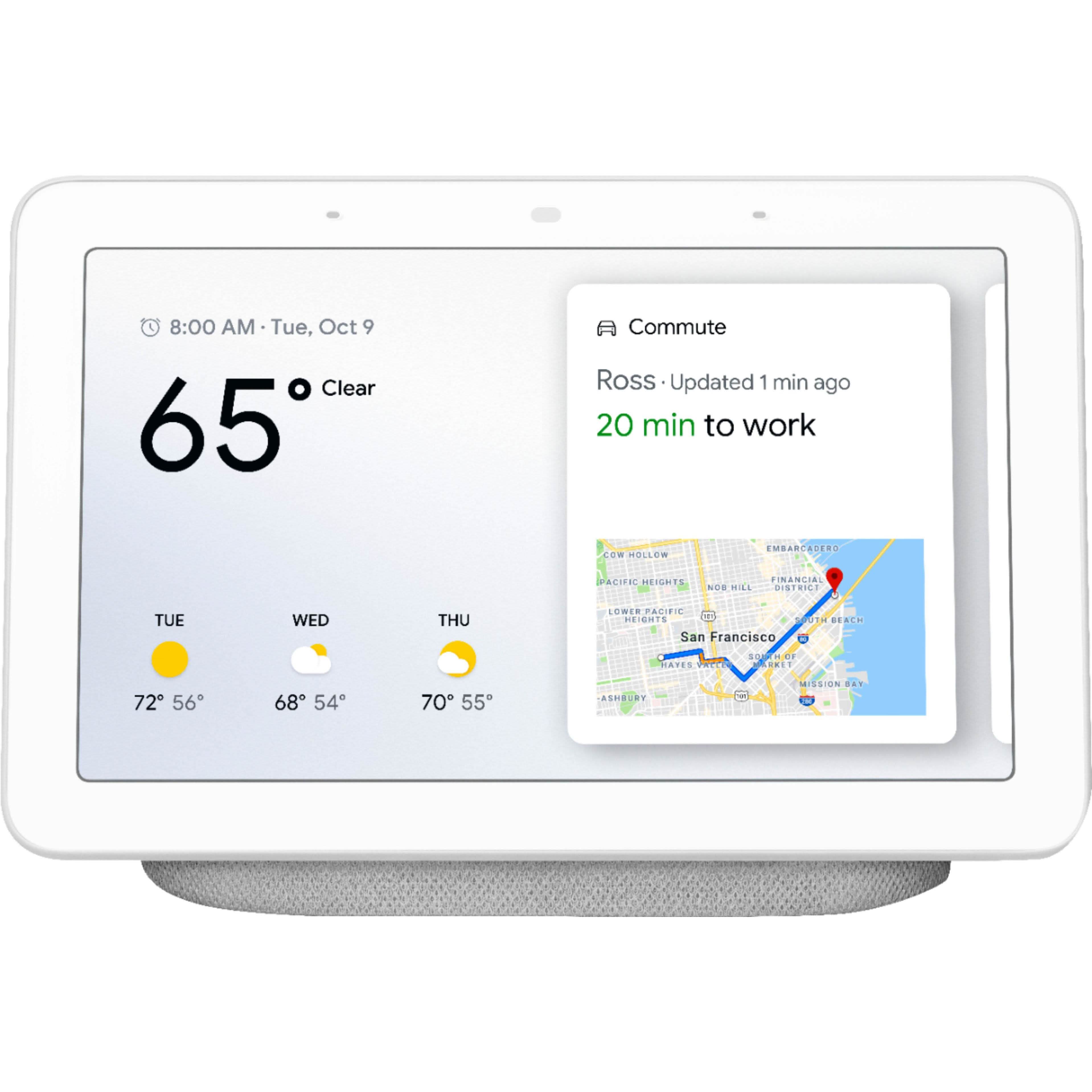 Google Nest Hub Smart Display with Google Assistant - Chalk