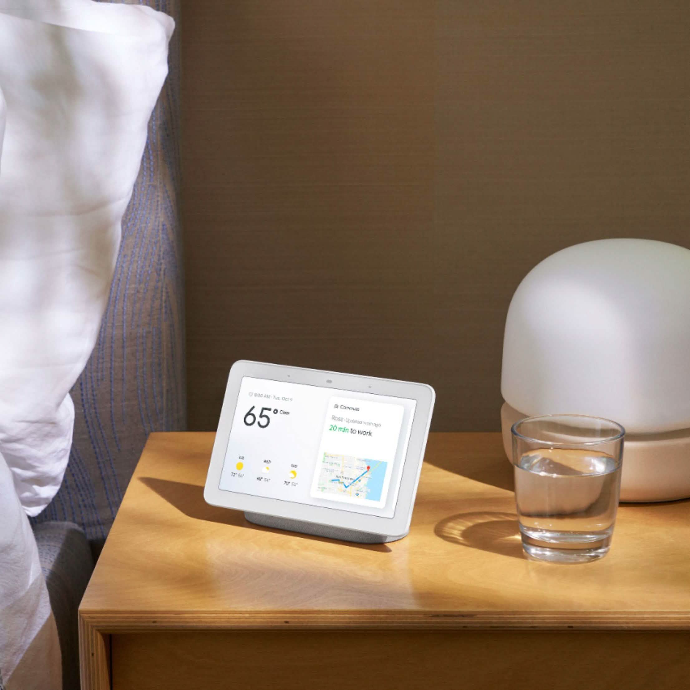 Google Nest Hub Smart Display with Google Assistant - Chalk