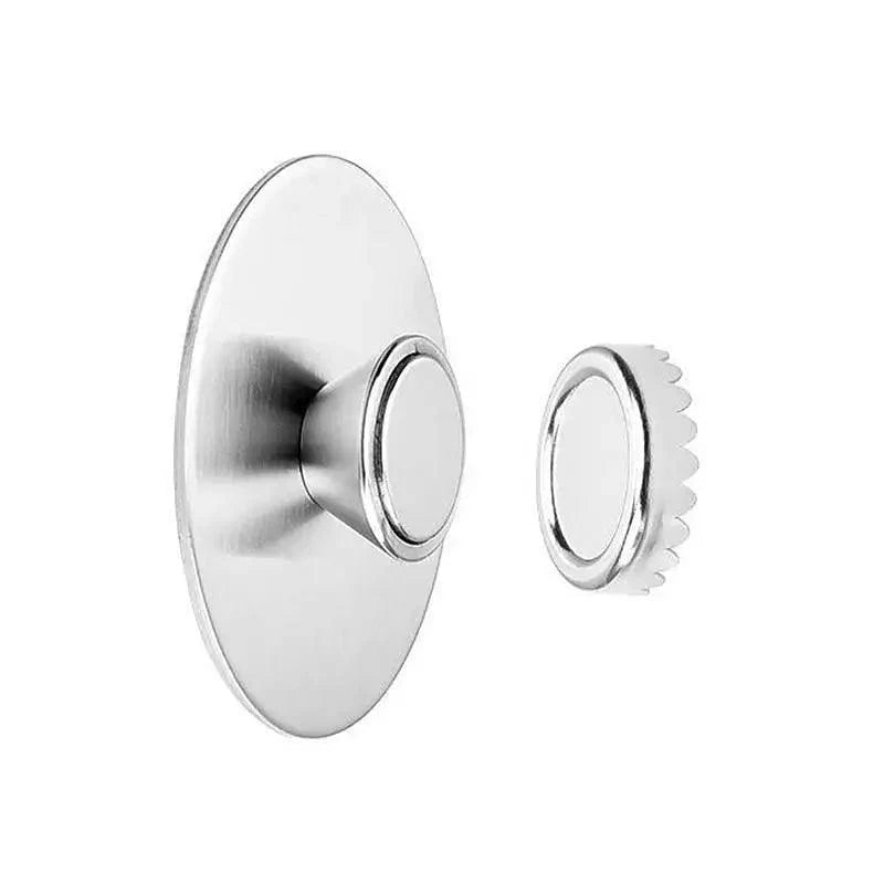 New 1PC Magnetic Soap Holder Tool Free Rustproof Sponge Holder Dish Holder Soap Dish For Bathroom Lavatory Home Soap Dish Suction Strongly Magnetic soap Holder Rustproof Stainless Soap Holder for Bathroom and Kitchen
