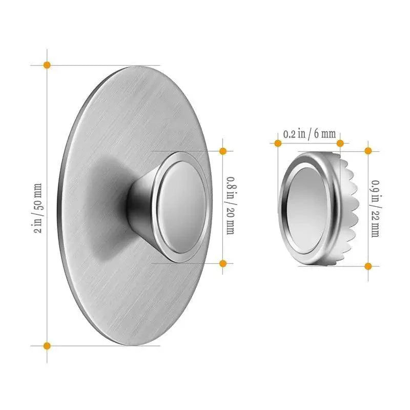 New 1PC Magnetic Soap Holder Tool Free Rustproof Sponge Holder Dish Holder Soap Dish For Bathroom Lavatory Home Soap Dish Suction Strongly Magnetic soap Holder Rustproof Stainless Soap Holder for Bathroom and Kitchen