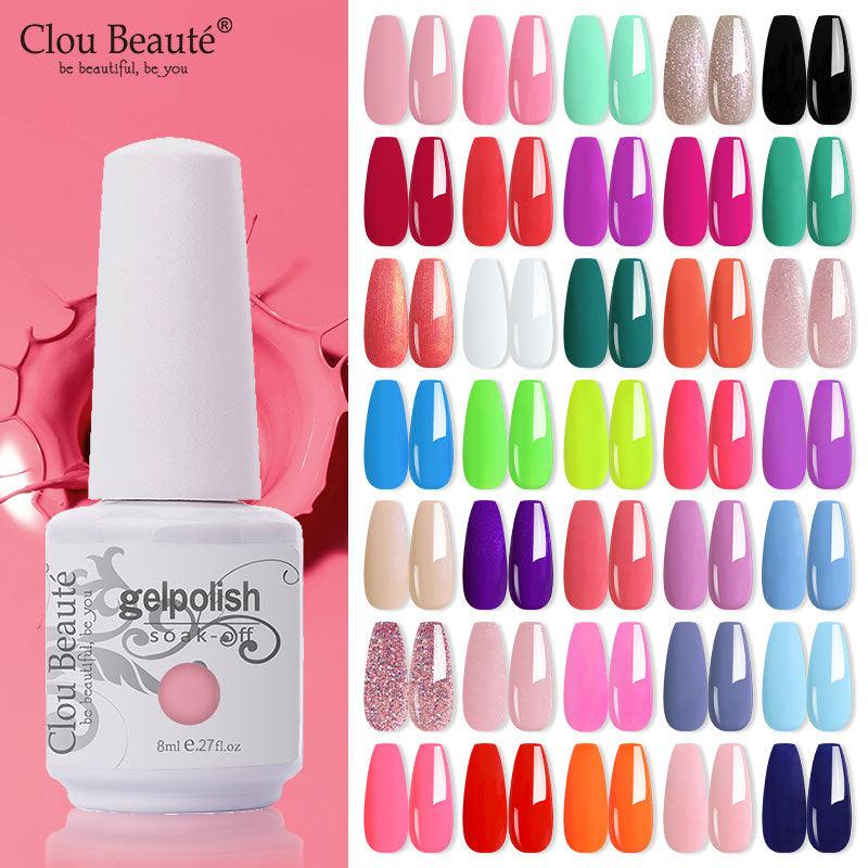 New 2022 Women Gel Nail Polish Pure Pink UV Gel Nail Polish Art Manicure Luxury Colorful Design For Ladies and Womens