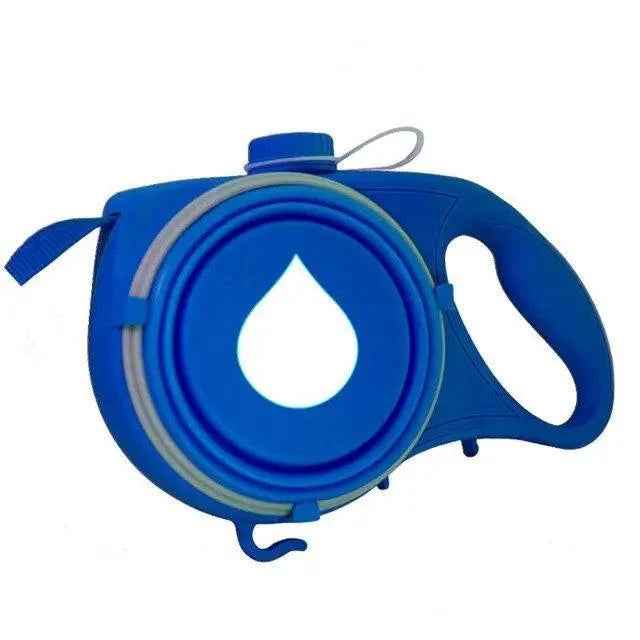 New 3 IN 1 Multifunctional Colorful Pet Leash With Built-in Water Bottle Bowl And Waste Bag Dispenser Modern Design For All Pets