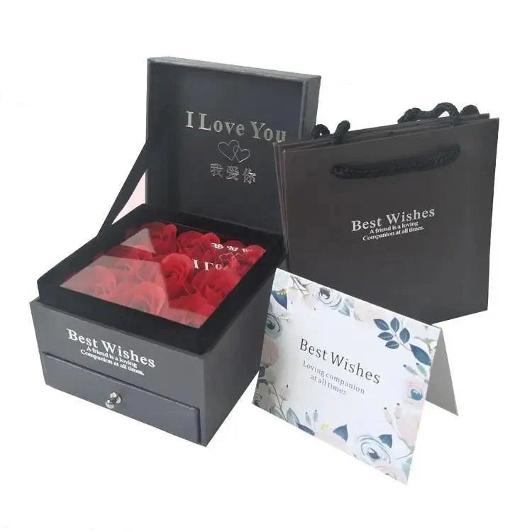 New Amazing Gift Boxes with Lids for Presents Jewelry Rose Box Christmas Present Women's Birthday Party Gift for Mom Girlfriend Gifts Bridesmaid gift Party favorite