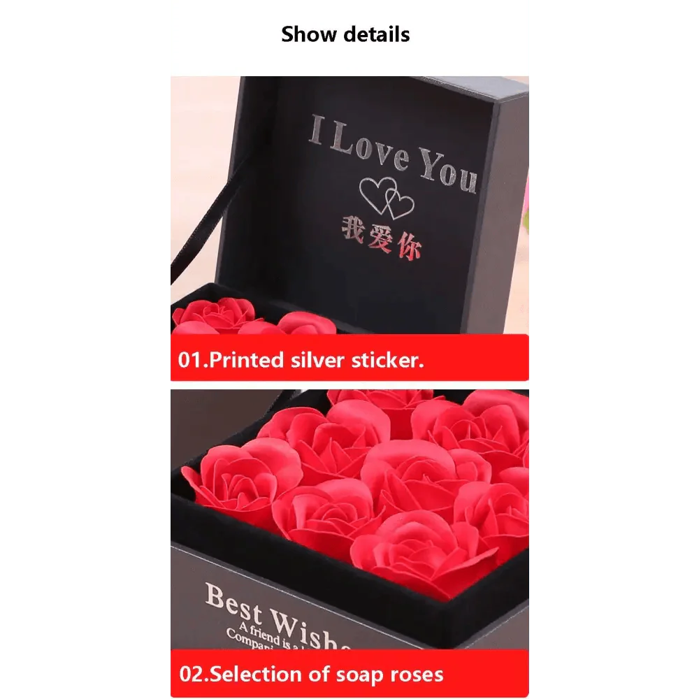 New Amazing Gift Boxes with Lids for Presents Jewelry Rose Box Christmas Present Women's Birthday Party Gift for Mom Girlfriend Gifts Bridesmaid gift Party favorite