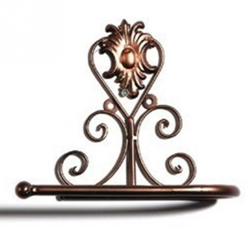 New Arrival Classic Bathroom accessories Vintage Iron Toilet Paper Towel Roll Holder Bathroom Wall Mount Rack Toilet Paper Roll Holder Cast Iron Wall Mounted Toilet Tissue Holder  European Victorian Design