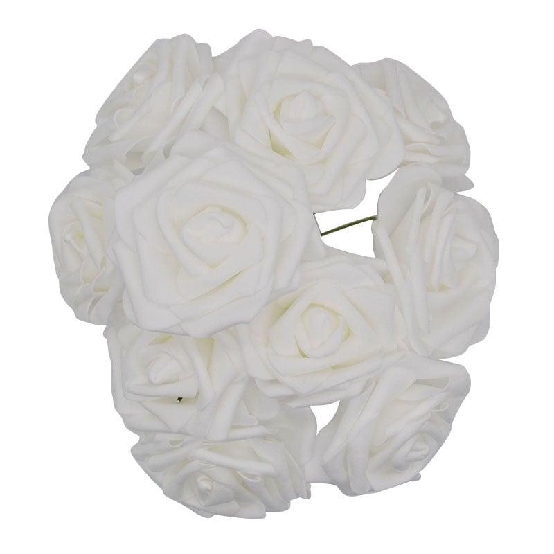 New Artificial 10/20/30 Heads 8cm PE Foam Rose Flowers Bride Bouquet Flower For Wedding Party Decorative Scrapbooking Flower Silk Roses for Wedding Centerpieces Bridal Show Bouquets Party Home Flowers Decoration