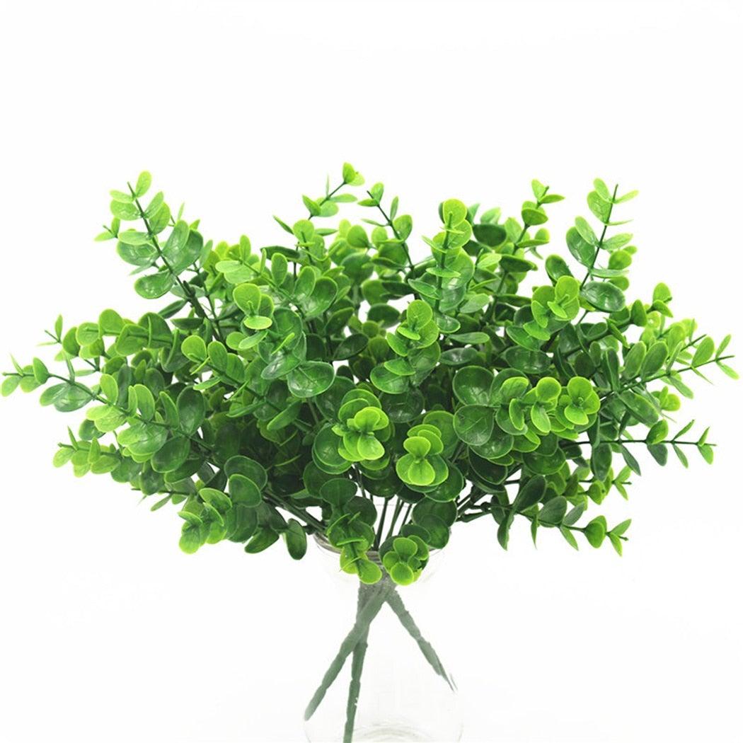 New Artificial Shrubs Boston Fern Grass Fake Green Bushes Indoor Outdoor UV Resistant Indoor Outside For Home Garden Porch Window Décor