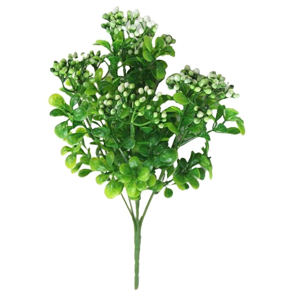 New Artificial Shrubs Boston Fern Grass Fake Green Bushes Indoor Outdoor UV Resistant Indoor Outside For Home Garden Porch Window Décor