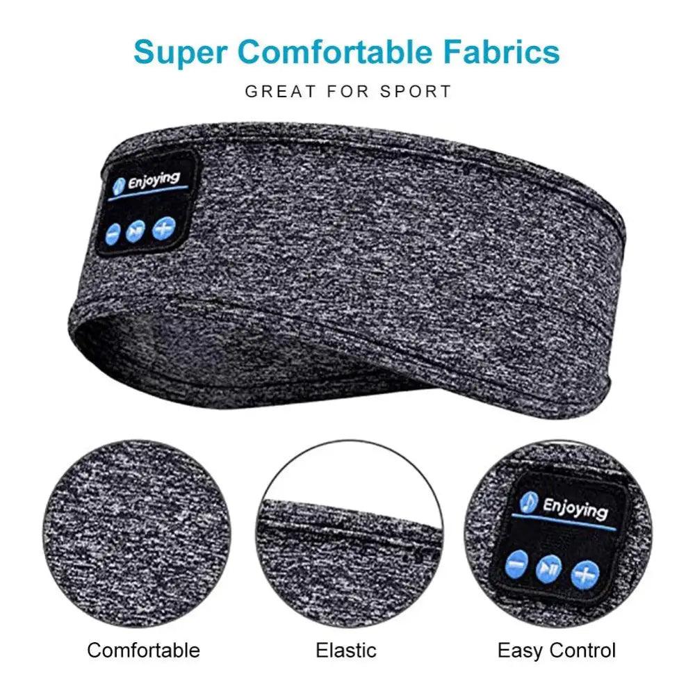 New  Bluetooth Wireless Headphones Sports Headband Soft Elastic Comfortable Headphones For Sleep Music Headset Speakers