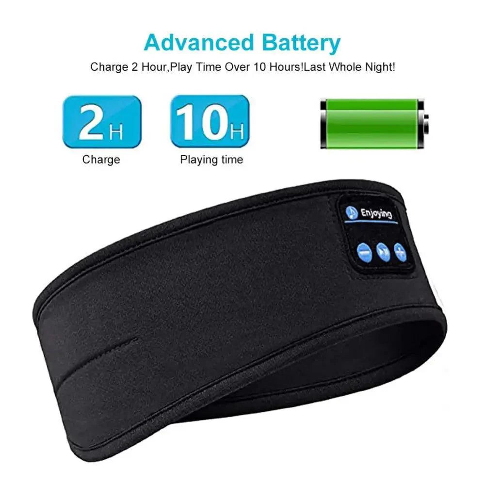 New  Bluetooth Wireless Headphones Sports Headband Soft Elastic Comfortable Headphones For Sleep Music Headset Speakers
