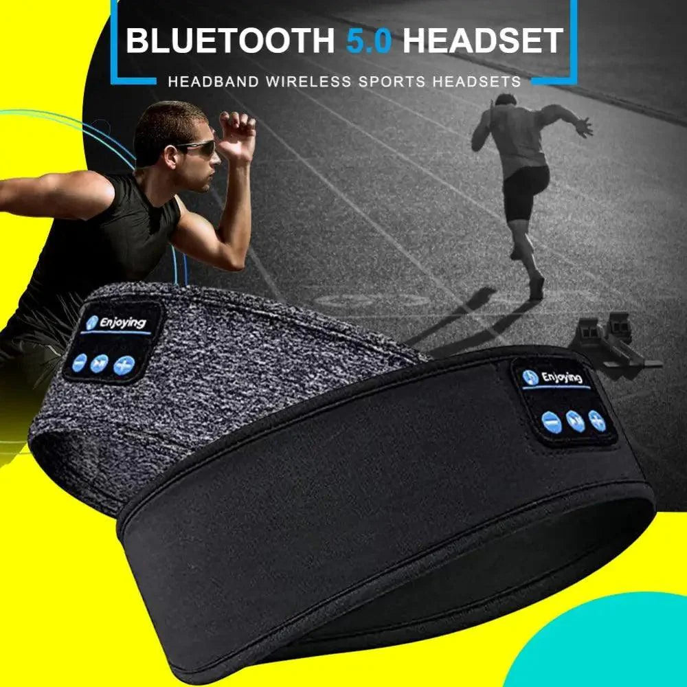 New  Bluetooth Wireless Headphones Sports Headband Soft Elastic Comfortable Headphones For Sleep Music Headset Speakers