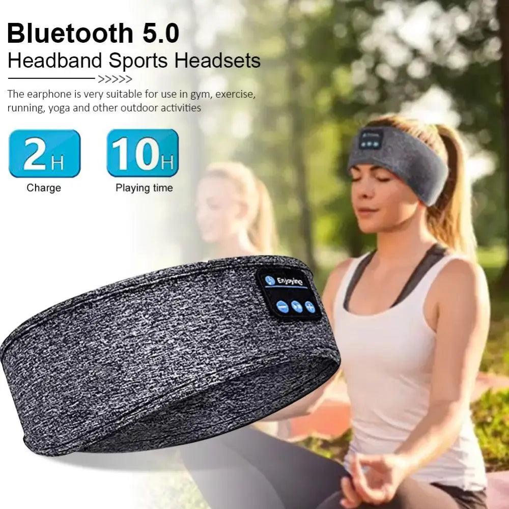 New  Bluetooth Wireless Headphones Sports Headband Soft Elastic Comfortable Headphones For Sleep Music Headset Speakers