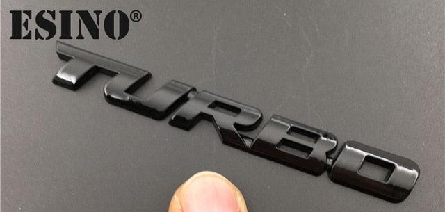 New Car Styling Car Turbo Boost Loading Boosting 3D Metal Chrome Zinc Alloy 3D Emblem Badge Sticker Decal  3D Metal Turbo Car Truck Door Body Side Fender Rear Trunk Adhesive Emblem Badge Decals Auto Accessory