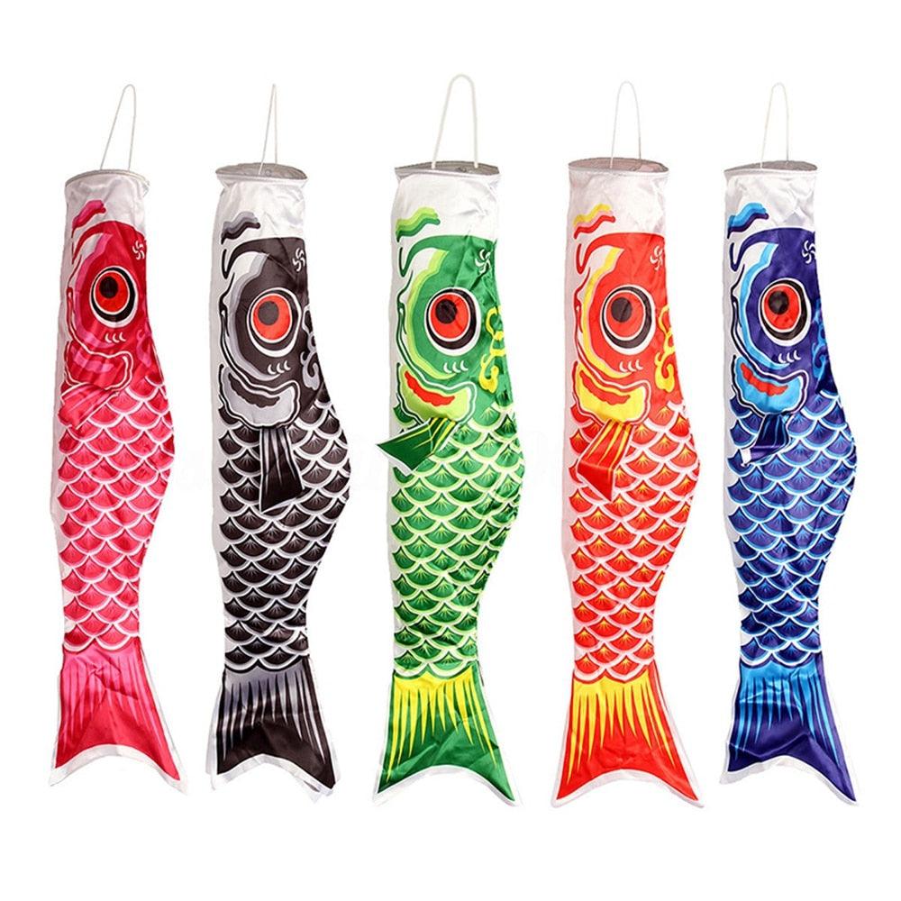 New Carp Wind Sock Flag Wind Chimes Home Outdoors Hanging Decorations Yard Hanging Décor For Room Gift Memorial Patio Garden