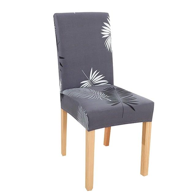 New Chair Covers Spandex Stretch Chair Covers Dining Slipcover Decorative Chair Cover floral For Kitchen Wedding Banquet Hotel Stretch Armless Chair Slipcover for Dining Room Seat Cushion, Spandex Kitchen Parson Chair Protector Cover, Removable & Washable