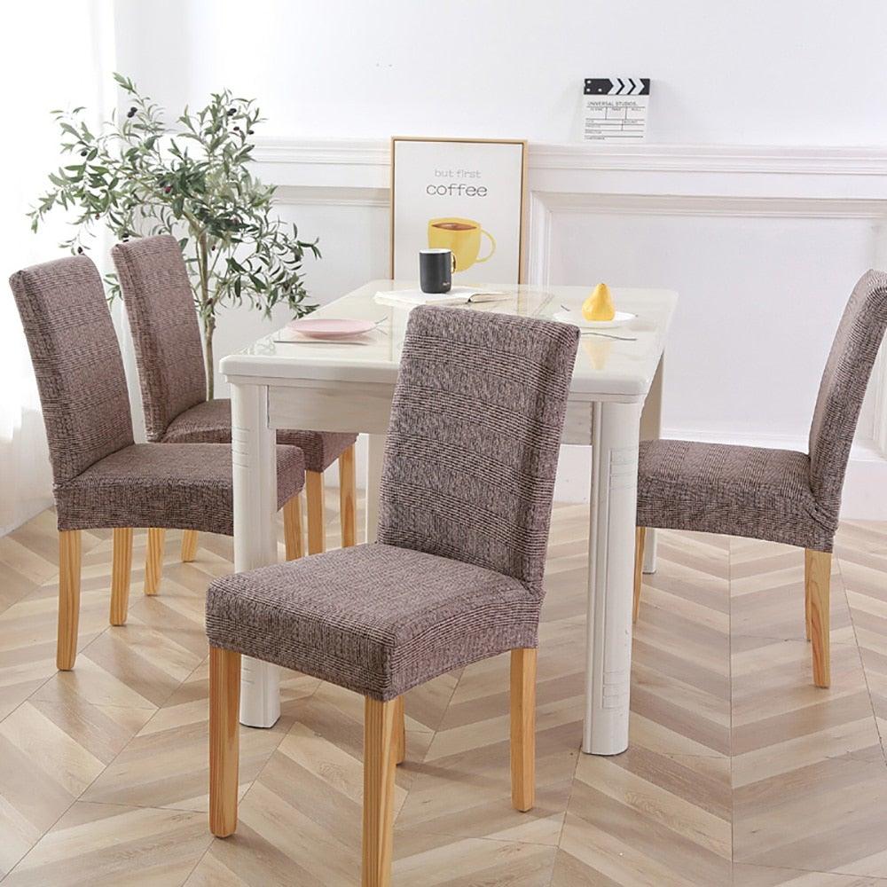 New Chair Covers Spandex Stretch Chair Covers Dining Slipcover Decorative Chair Cover floral For Kitchen Wedding Banquet Hotel Stretch Armless Chair Slipcover for Dining Room Seat Cushion, Spandex Kitchen Parson Chair Protector Cover, Removable & Washable