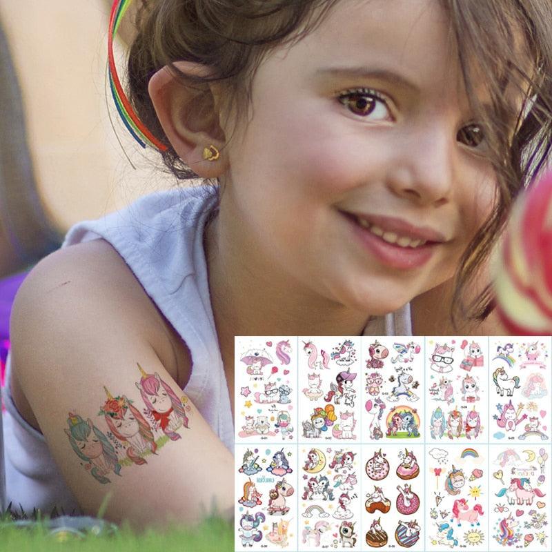 New Children's Sticker Animals Pattern Tattoo Bear Lion Rainbow Luxury Colorful Children Sets