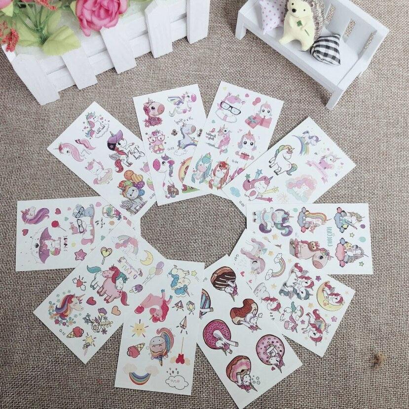 New Children's Sticker Animals Pattern Tattoo Bear Lion Rainbow Luxury Colorful Children Sets