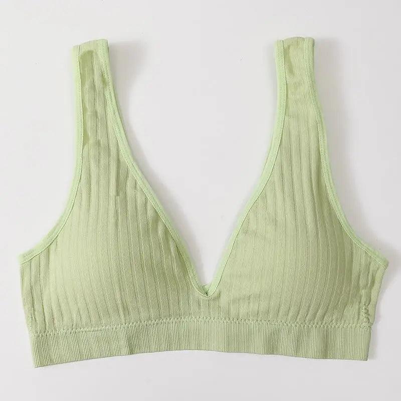 New Comfortable Seamless Sports Bras For Women And Girls Top Female Brassiere Deep V Sexy Women's Underwear Backless