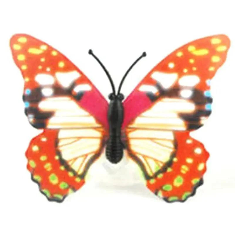 New Dazzling Colorful Luminous Butterfly LED Night Light Wedding Decorative Lamp Stickers Children Small Gifts TOYS game Battery Operated