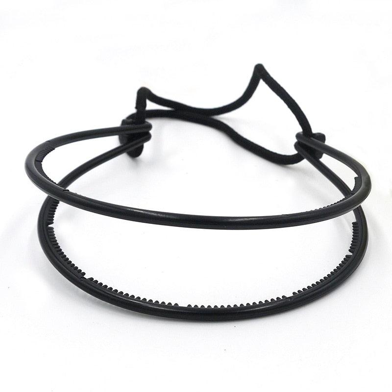 New Double Root Hair Hoop Head Band Adjustable Hair Clips Women Hoop Elastic Rubber Bands Ring Hair Styling Tools Hair Braider For Women Hair Styling