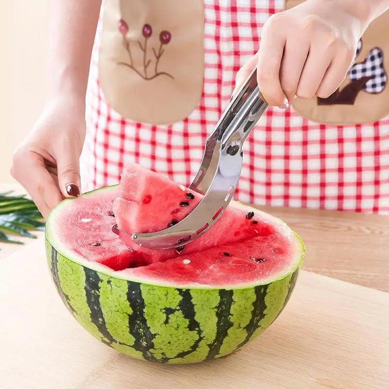 New Eco-Friendly 1pcs Stainless Steel Watermelon Slicer Cutter Knife For Fruit Tools Kitchen Accessories Gadgets Watermelon Spoons