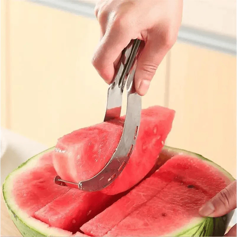 New Eco-Friendly 1pcs Stainless Steel Watermelon Slicer Cutter Knife For Fruit Tools Kitchen Accessories Gadgets Watermelon Spoons