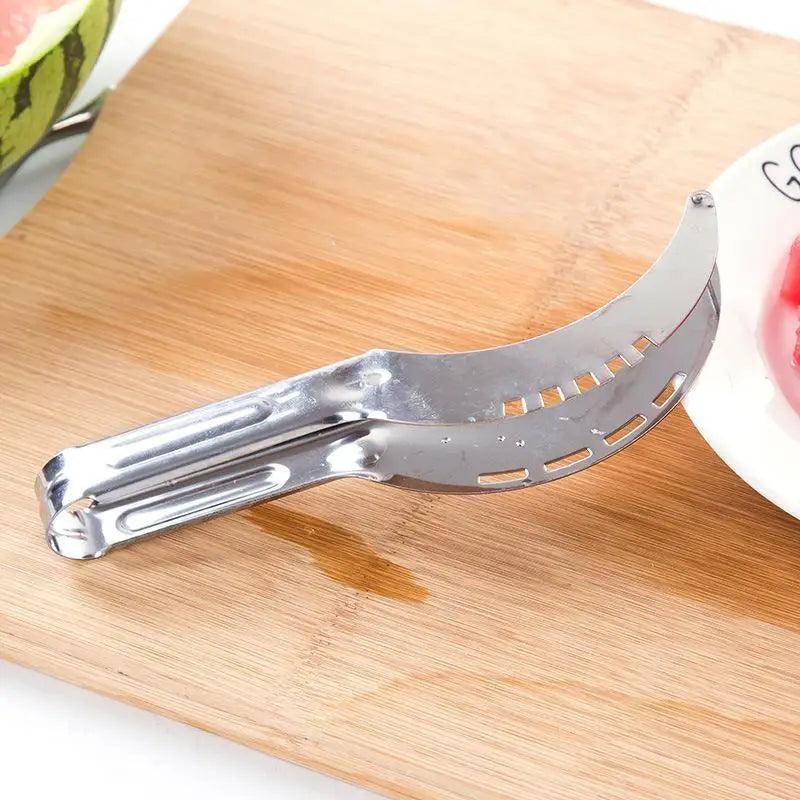 New Eco-Friendly 1pcs Stainless Steel Watermelon Slicer Cutter Knife For Fruit Tools Kitchen Accessories Gadgets Watermelon Spoons