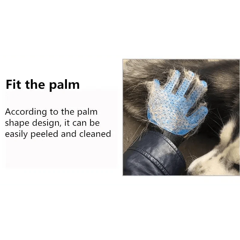 New Efficient Pet Grooming Cleaning Gentle Brush Gloves Pet Hair Remover Gloves