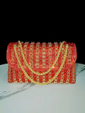 New Evening Dress, socialite, rhinestone handbag, diamond studded chain cheongsam bag, crossbody, banquet bag, women's handbag