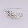 New Fashion Bride beautiful simple generous metal Leaves leaf crown hair band headband Women girls hair Accessories Headdress For Weddings