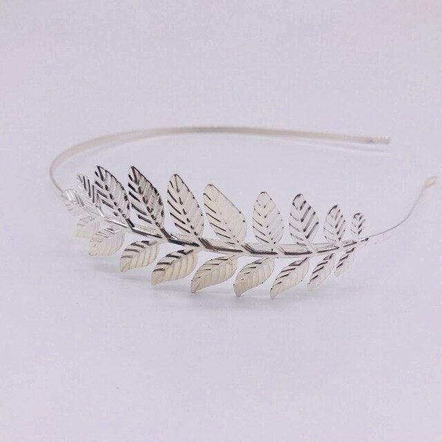 New Fashion Bride beautiful simple generous metal Leaves leaf crown hair band headband Women girls hair Accessories Headdress For Weddings