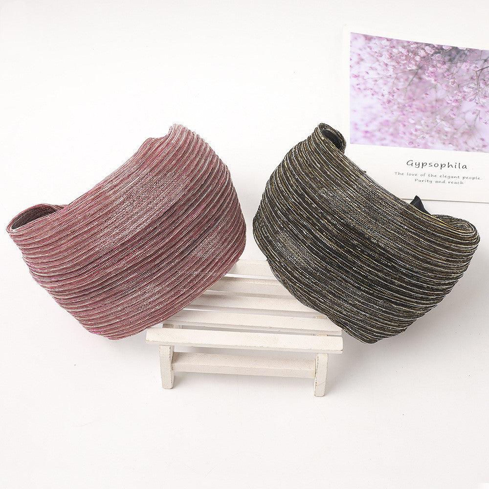 New Fashion Gradient Wide-sided Lace Simple Breathable Toothed Non-slip Headband for Women Girl Hair Accessories Headwear Gorgeous Hair Accessories For Women