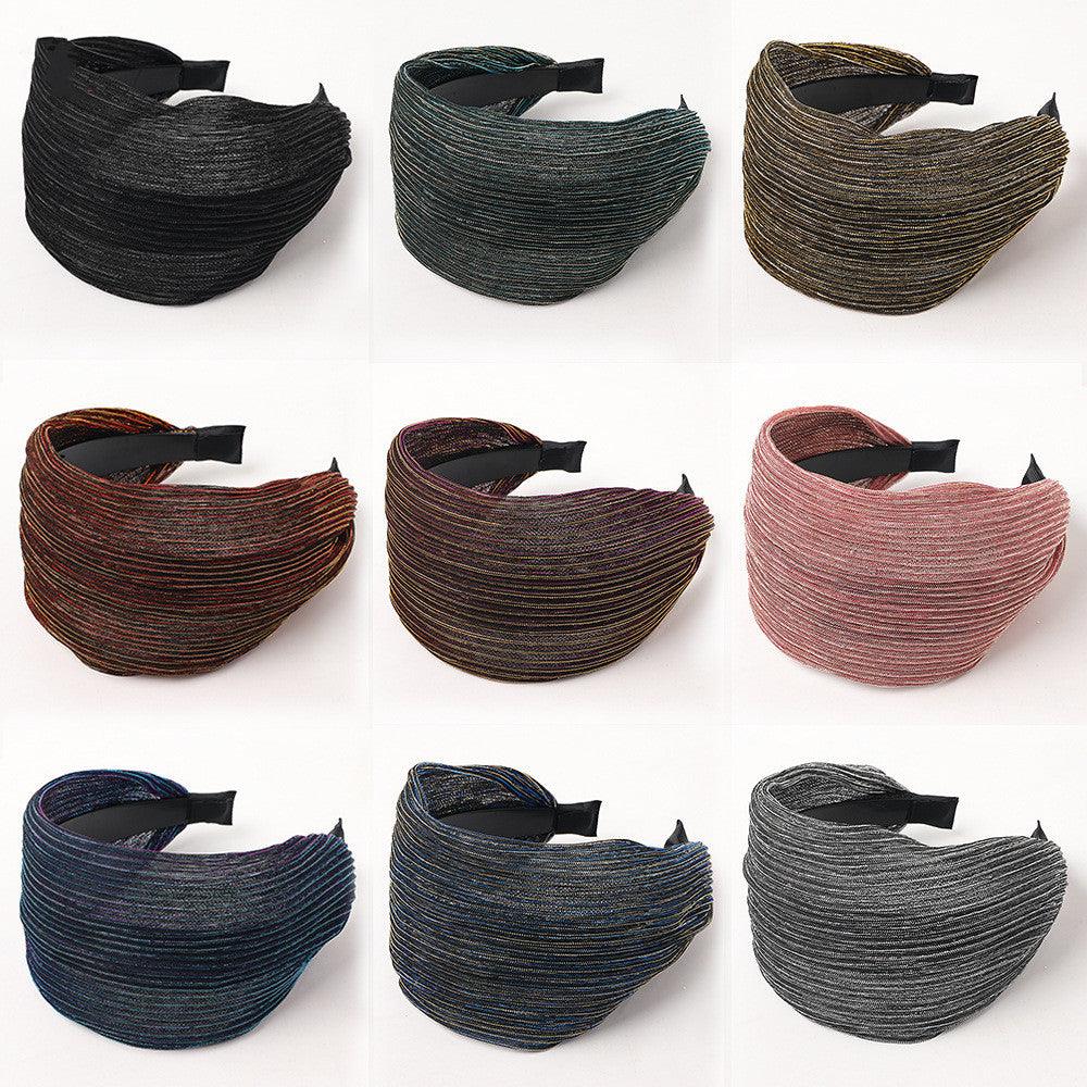 New Fashion Gradient Wide-sided Lace Simple Breathable Toothed Non-slip Headband for Women Girl Hair Accessories Headwear Gorgeous Hair Accessories For Women