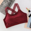 New Fashionable Seamless Sports Bra Women Fitness Top Gym Yoga Bra Shockproof Push Up Sport Bra Running Yoga Gym Crop Top Breathable Workout Bra