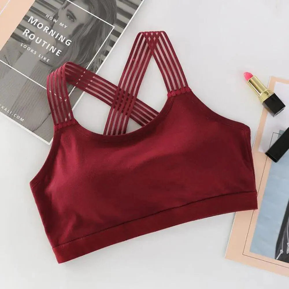 New Fashionable Seamless Sports Bra Women Fitness Top Gym Yoga Bra Shockproof Push Up Sport Bra Running Yoga Gym Crop Top Breathable Workout Bra