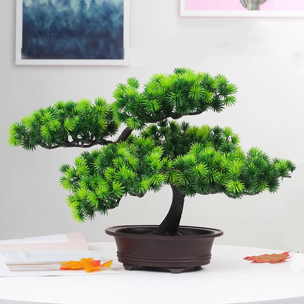 New Festival Potted  Simulation Decorative Bonsai Home Office Pine Tree Gift Ornament Lifelike Accessory Artificial Bonsai Artificial Bonsai Tree Fake  Greenery for Home Office Desk Wall Book Shelf Decor Room Decor