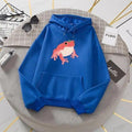 New Frog Sweatshirt Oversized Clothes Long Sleeve Hooded Hoodie For Girls Winter Hoodie With Pocket Pink Sweatshirts Hoodies for Women Teen Girls Cute Cartoon Frogs Casual Hooded Loose Long Sleeve Sweatshirt with Pocket