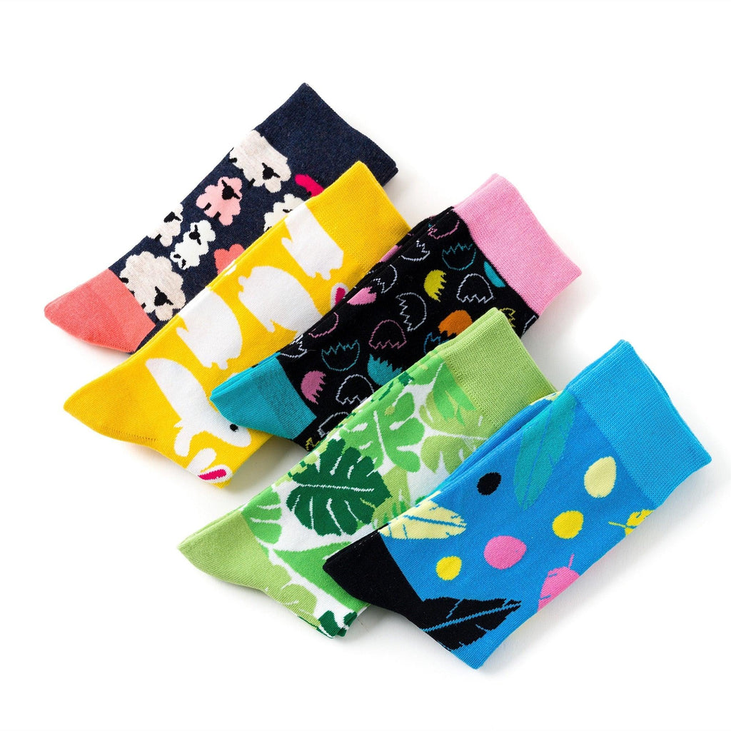 New Funny Women Fashion Harajuku Colorful Socks Cute Art Egg Series Personality Cotton Female socks Novelty Cotton Socks For Men And Women
