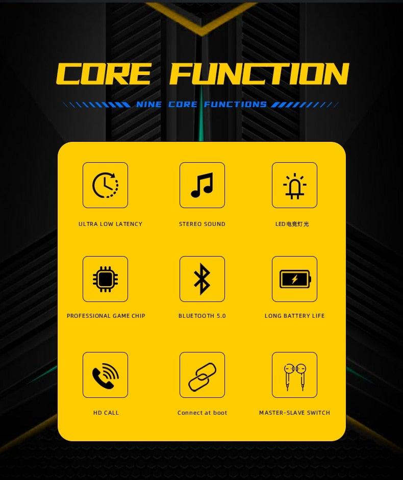 NEW Game TWS 5.0 Earphone Wireless Headphones Stereo Headset Sport Earbuds Microphone With Charging Box For Bluetooth phone